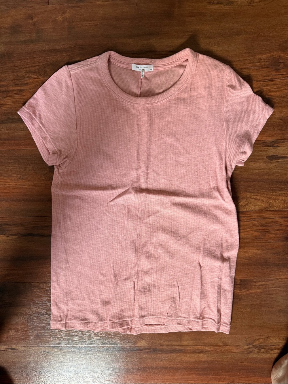 Rag and bone Pink Crewneck Short Sleeve Tee